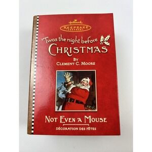 Hallmark Keepsake Ornament Not Even a Mouse Christmas NIB vtg